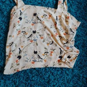 Cold shoulder cream colored buy Blue Bell birds fl